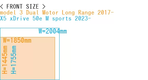 #model 3 Dual Motor Long Range 2017- + X5 xDrive 50e M sports 2023-